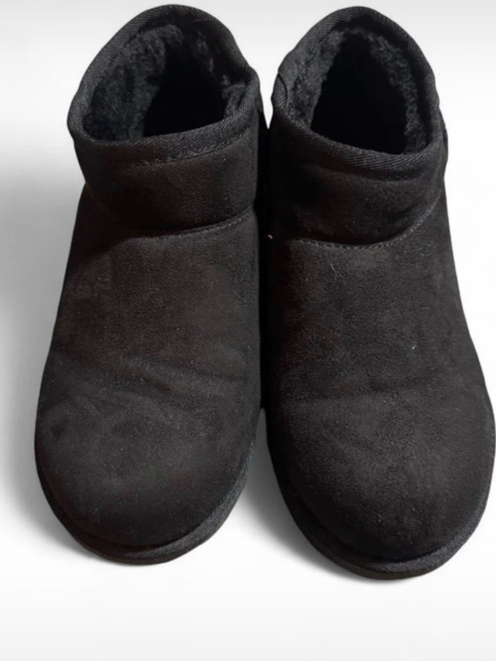 Hot Tomato Black Cozy Slip-On Ankle Slippers